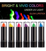 Karanlıkta Parlayan Yanan Uv Neon Ruj Yüz Boyama 6 Adet 6 Renk