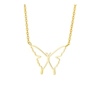 Chavin Gold Kelebek Model Çelik Kadın Kolye eu58sr