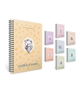 Gıpta A4 80 Yaprak Kareli Kitty Cat Spiralli Pp Kapak Defter