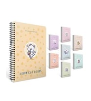 Gıpta A4 80 Yaprak Kareli Kitty Cat Spiralli Pp Kapak Defter