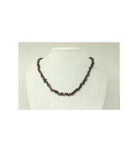 Lal (Garnet - Granat) Taşı Küçük Taşlar Kolye (22205)