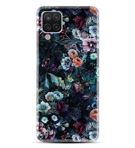 Kılıfland Samsung Galaxy A12 Kılıf Desenli Silikon Resimli Kapak Great Flowers Kılıf 1304