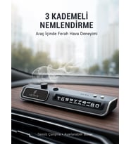Mey İthalat® Araç Ön Cam Nemlendirici Telefon Numarası Gösterme Aparatı LED Işıklı Yeni Nesil