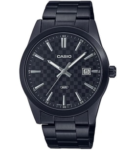 CASIO MTP-VD03B-1AUDF SİYAH İYON KAPLAMA ERKEK KOL SAATİ