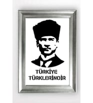 Gümüş Çerçeveli Atatürk Tablo cv1150