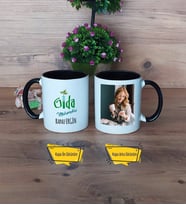 Gıda Mühendisi Kupa Bardak Siyah Fotoğraflı Mühendisler Günü Hediyesi