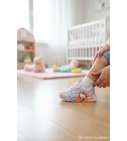 Enoch Hello Kitty Karakter Figürlü Ve Işıltılı Panel Detaylı Bebek İlk Adım Spor Ayakkabı
