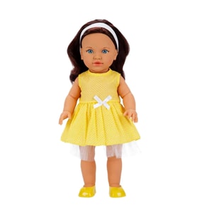 Dollz n More Tina Classic Bebek 45 Cm Mor Elbiseli