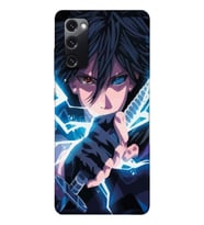 Samsung Galaxy S20 FE Uyumlu Naruto Sasuke Tasarımlı Şeffaf Telefon Kılıfı