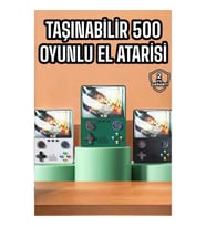 Mey İthalat® Şarjlı El Atarisi 3.5 İnç Ekran Kitap Okuma, Müzik Dinleme Ve Video İzleme