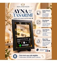 Dünyanın En Güzel Kızı – Aynalı Spotify Çerçeve makyaj aynası çerçeve Sevgiliye anlamlı hediye