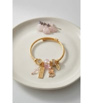 Kedili Model Pembe Charmlı Bileklik TJ-BB8723