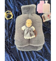 Ramazan Özel Sevgili Füme Kadın Sıcak Su Torbalı Peluş Ayıcıklı Ayak Isıtıcı 2 Litre