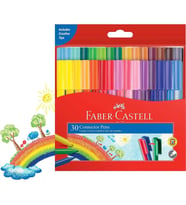 Keçeli Kalem 30 lu Eğlenceli Yaratıcı Set Faber Castell 30 Renk Eğlenceli Keçeli Kalem Seti