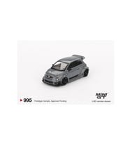 Mini GT 995 Abarth 595 LB-WORKS x Abas Works Grey MGT00995-L 1/64 Model Araba (Gri)