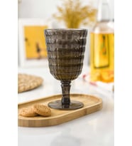 Allegra Füme 6?lı Kadeh Bardak Seti 750 ml Akrilik Malzeme - Cam Değildir Kırılmaya Dayanıklı