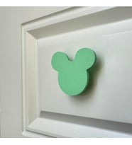 Pomerol Yeşil Mouse Dolap Kulpu- Çocuk Odası, Mutfak ve Banyo İçin Modern, Şık ve Dayanıklı Mobilya Kulp, DH
