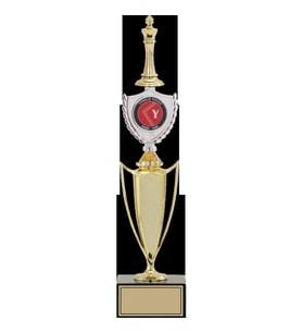 ODAK KUPA - Figürlü Kupalar - Satranç Figürlü Kupalar FG-042 A - 43 cm