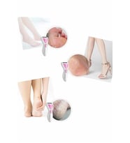 Mey İthalat® Epilatör Epilasyon Aleti Çoklu Başlık Seçeneği Ayak Törpüsü