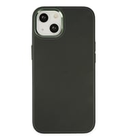 Mey İthalat® iPhone 14 Plus Kılıf Asya Deri Silikon - Koyu Yeşil