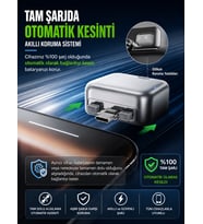 140W Type-C Hızlı Şarj Adaptörü Yapay Zeka Akıllı Şarj Kesme Çift Akım Korumalı Otomatik Kesinti