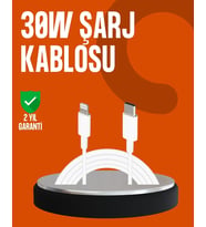 30w Type-c Lightning Hızlı Şarj Kablosu 1.2m İphone Uyumlu