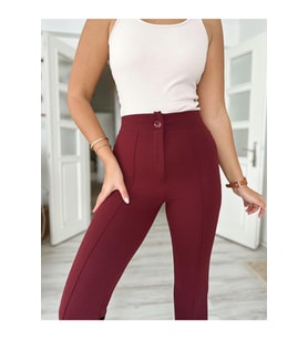 Çimalı Dar Paça Palazzo Pantolon, 4 Mevsim, En Boy Likralı, Favori Pantolon, İş Pantolonu