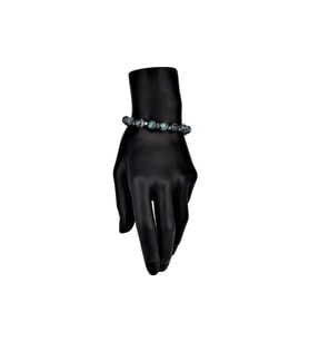 Şık Tasarım Jade Ve Hematit Doğal Taş Bileklik  Handmade