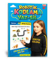 Robotik Kodlama YAZ-SİL Kitabı 4-10 Yaş (Birinci Seviye)