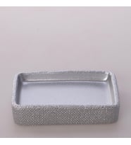 Linen Katı Sabunluk Gümüş