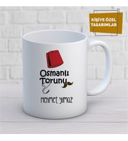 Kişiye Özel İsim Yazılabilir Osmanlı Torunu Kupa Bardak