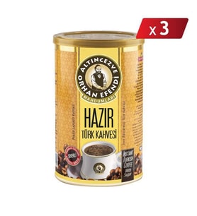Orhan Efendi Hazır Türk Kahvesi Şekerli Tnk 500 Gr - 3LÜ PAKET