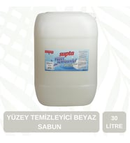 Supta Sıvı Yüzey Temizleyici Beyaz Sabun Kokulu 30 LT