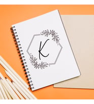Baş Harf Tasarımlı Defter Kişiye Özel