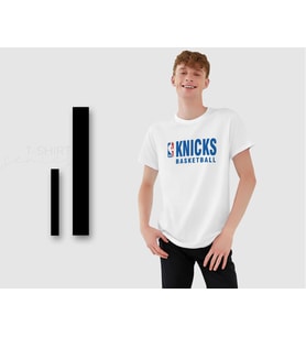 BK Gift Knicks Basketball Tasarımlı Erkek Beyaz T-shirt, Arkadaşa Hediye, Doğum Günü Hediyesi, Trend Tişört, Sevgili Hediyesi-1