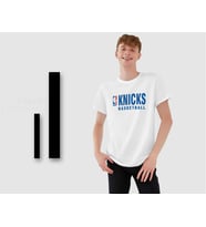 BK Gift Knicks Basketball Tasarımlı Erkek Beyaz T-shirt, Arkadaşa Hediye, Doğum Günü Hediyesi, Trend Tişört, Sevgili Hediyesi-1