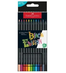 Faber Castell Black Edition Kuru Boya 12Li