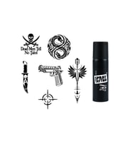 Savaş ve Dragon Spray Tattoo İle Geçici Dövme Yapma Seti