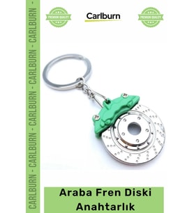 Özel Üretim Metal Tasarım Otomobil Modifiye Aksesuar Şık Havalı Hediye Araba Fren Diski Anahtarlık