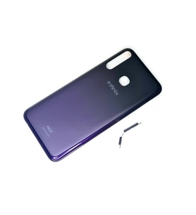 Infinix HOT 8 KASA Arka Pil Batarya Kapağı MAVİ SİYAH