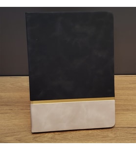 Siyah Çizgili Deri Defter
