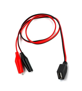 Usb Dişi Krokodil Çevirici Kablo - 5V Kaynak Test Kablosu 60Cm Max 2A