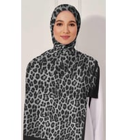 Soft Natural Pamuk Şal-70 X 190 -06098 (Siyah-Gri)