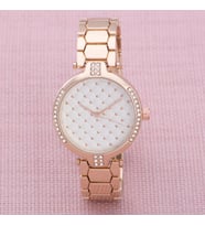 SaaTTino Rose Puantiyeli Kadran Şık Kadın Kol Saati ST-303870