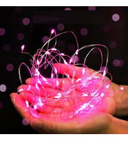 3 METRE PEMBE PİLLİ LED IŞIK CANLI PEMBE IŞIK IP65 SU GEÇİRMEZ SEVGİLİLER GÜNÜNE ÖZEL PEMBE LED IŞIK