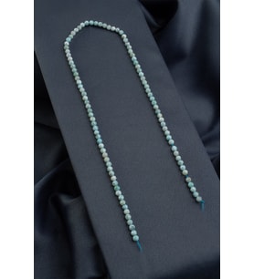 Larimar Taşı Faset Kesim 4mm Doğal Taş Dizi