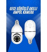 Ev Kamerası Wifi Kamerası Gece Görüşlü Akıllı Ampül Kamera