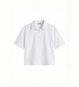 LCW Kids Beyaz Kız Çocuk Poplin Gömlek