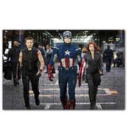Cakapuzzle Yenilmezler Kaptan Amerika Kara Dul Hawkeye Puzzle Yapboz MDF (Ahşap) (120 Parça)