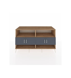 Kronos Konsol 4 Raflı 4 Kapaklı 176x59x99 Çam-Antrasit
